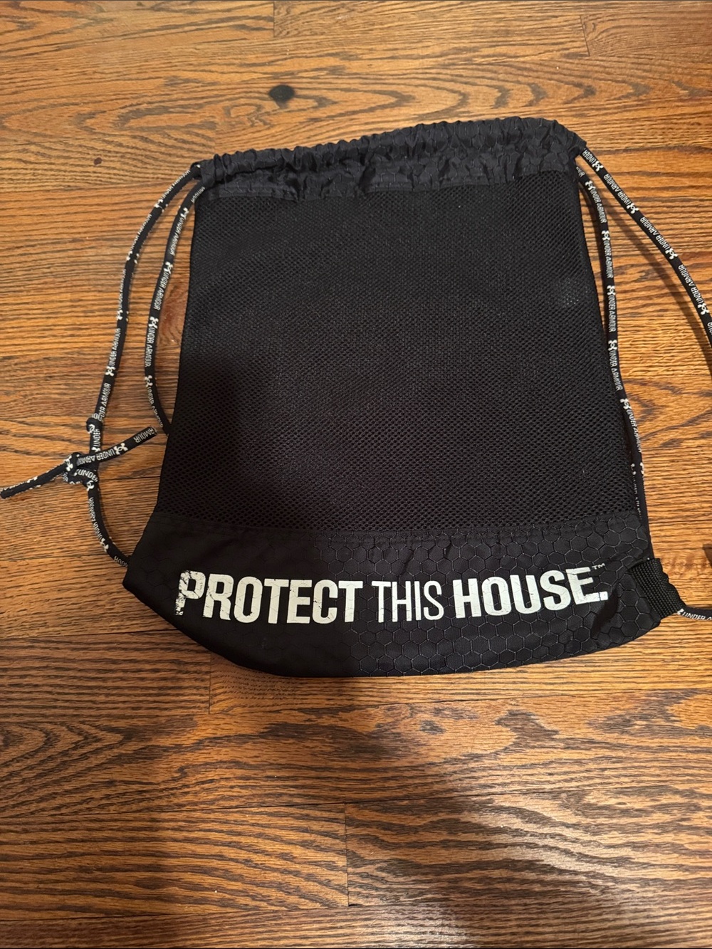 Under Armour Black 'Protect This House' Drawstring Backpack